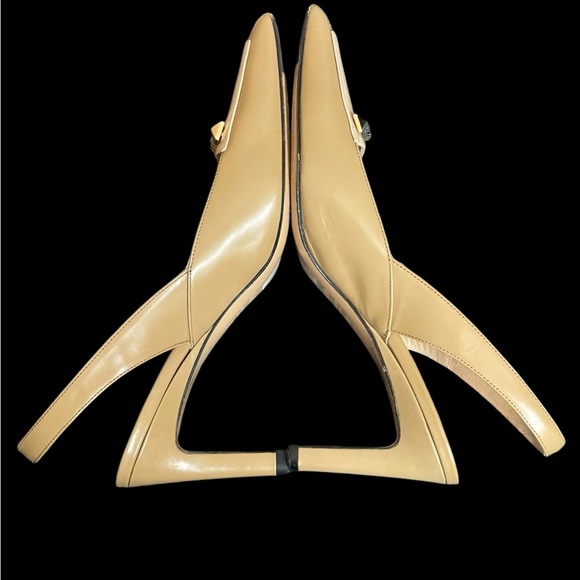 MaxMara sling backs court chain heels Slingback size 7.5(37.5) - Picture 7 of 14